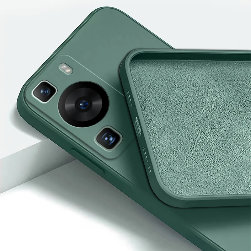 Premium Square Liquid Silicone Protective Phone Case - Soft 360° Fashion Mobile Cover