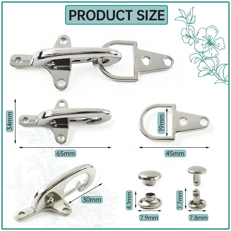 2-5Pcs 4/5cm Metal Buckles Bag Strap Decor Lobster Clasp Clip HandBag Belt Buckle DIY Clothing Hardware Accessories
