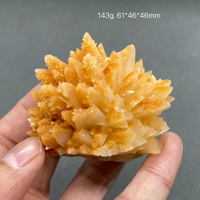 100% natural Orange Calcite mineral specimen stones and crystals healing crystals quartz gemstones free shipping