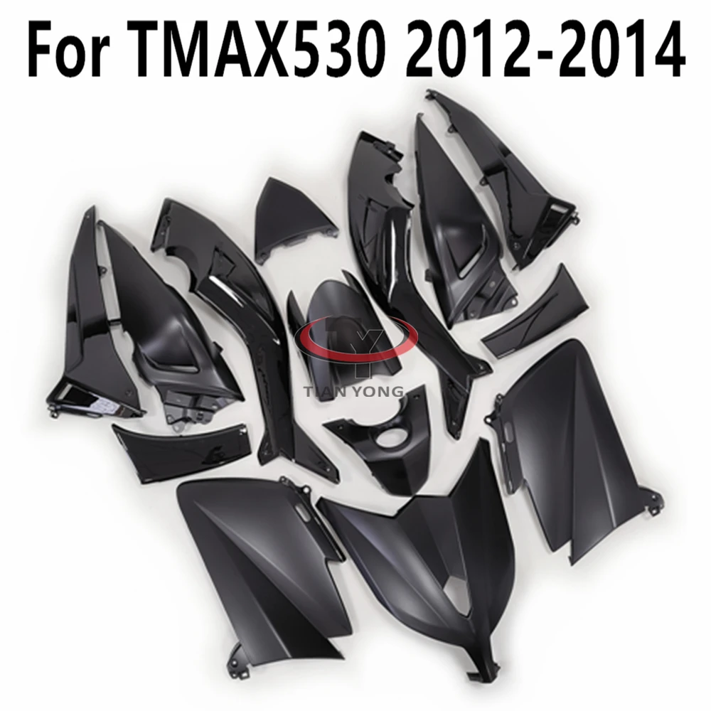 

for TMAX530 2012 2013 2014 Fit TMAX 530 High Quality Injection Bodywork Cowling Matte Glossy Black Motorcycle Full Fairing Kit