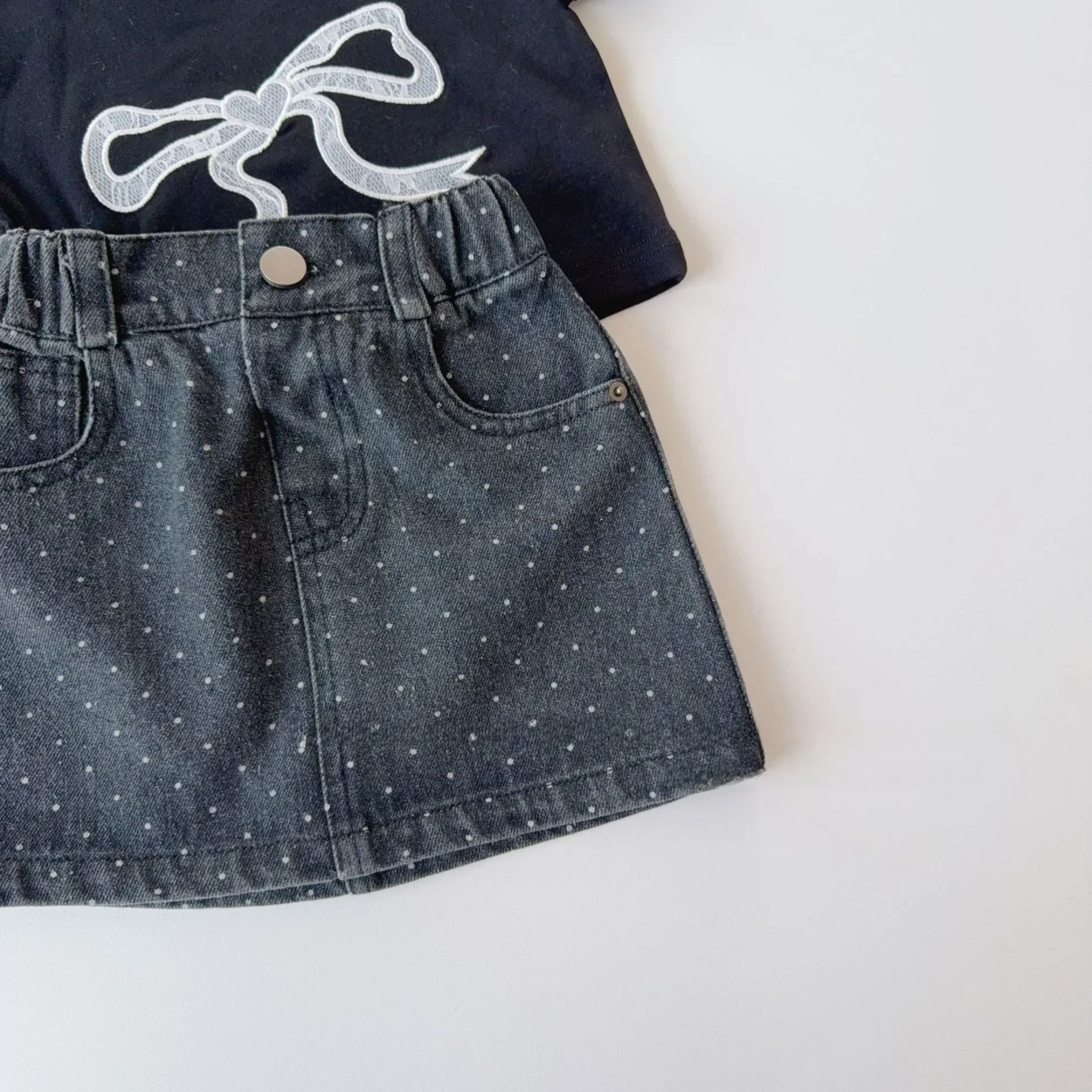 Girls Denim Shorts Skirt Pants Summer Kids Clothing