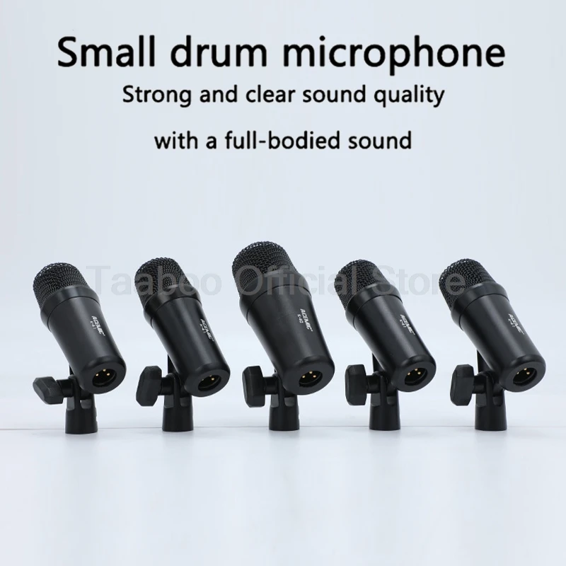 Multi Microphone Kits Professional Musical Instrument Set Sound Recording Wired Mic for Bar Band Stage Performance Show with Box
