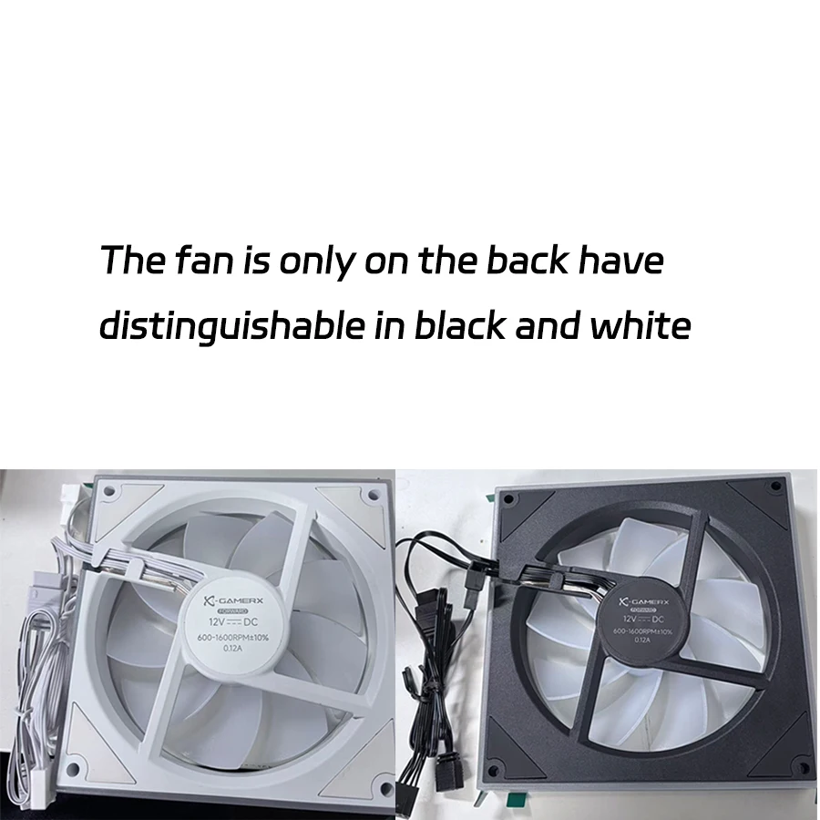 Power Train X-GAMERX FG 120 140 ARGB Five Sided Full Mirror PC Fan PWM 12V Quiet Cooling Computer Case Fan 40.45CFM 600-1600RPM - Image 6