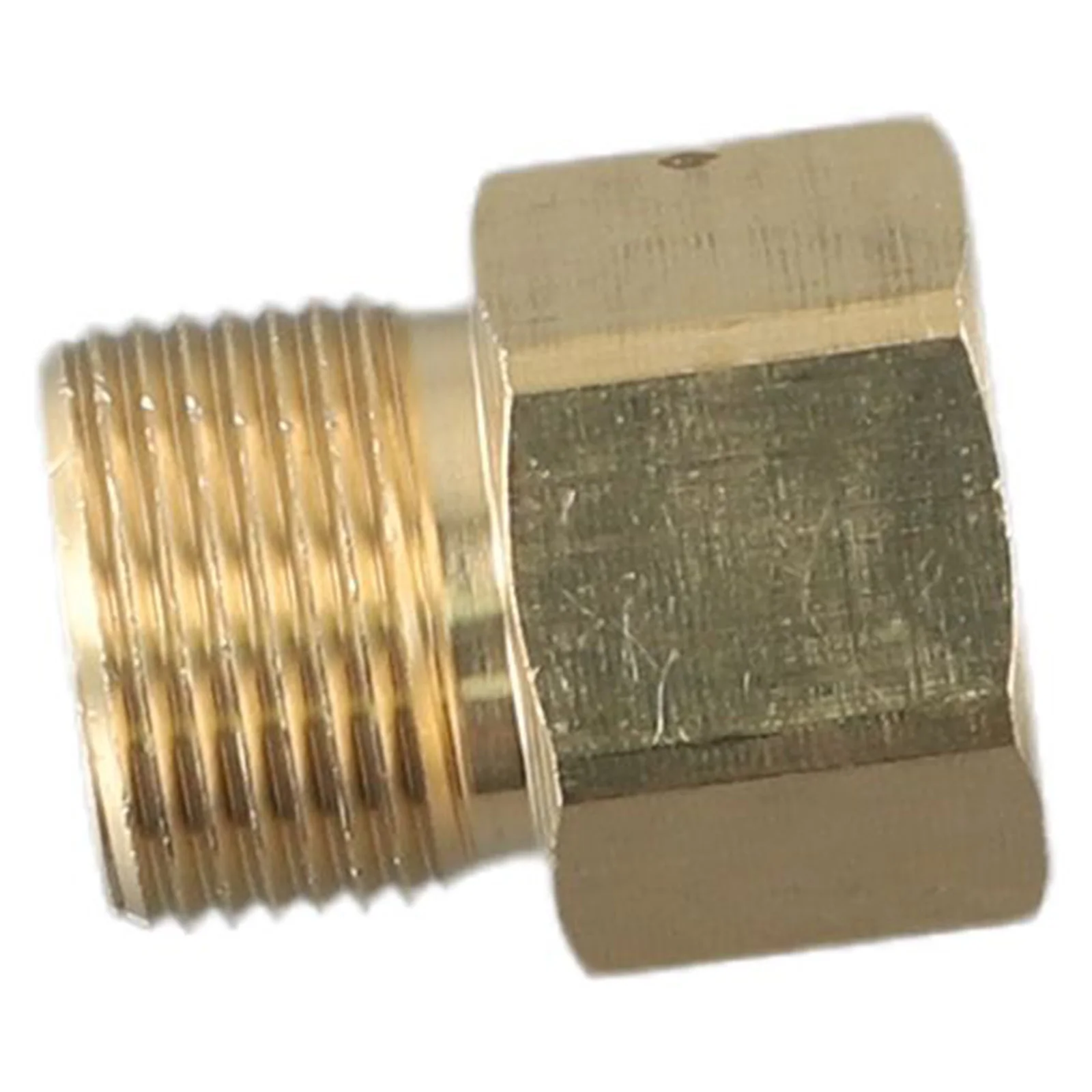 Metrischer Adapter M22 15 mm Außengewinde auf M22 14 mm Innengewinde Hochdruckreiniger Pistole Schlauchanschluss Messinganschluss Gartenteile – Detail 6