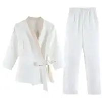 Femme Travail Vêtements Pantalon Costume Imprimer Logo Hôtel Serveur Salon de beauté Spa Massage Nail Cafe Pied Bain Technicien Combinaisons Uniforme 5