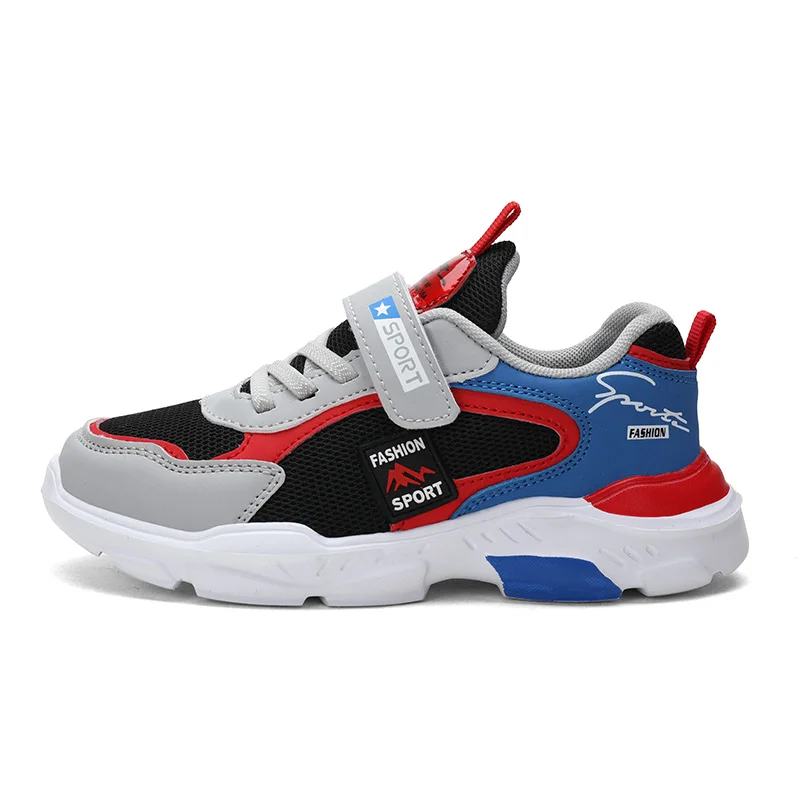 Mode fire sæsoner børnesport Drenge Løbefritid Åndbar udendørs børn Casual Letvægts sneakersko_voghion.com