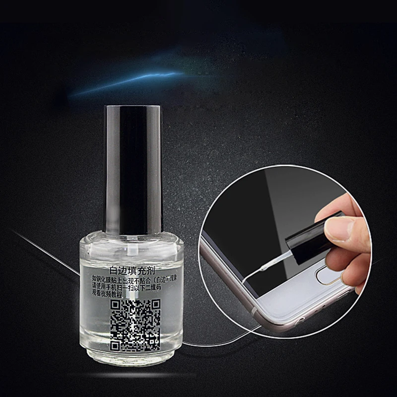 Samsung Compatible Invisible Tempered Glass Screen Protector with Nano White Edge Repair Liquid