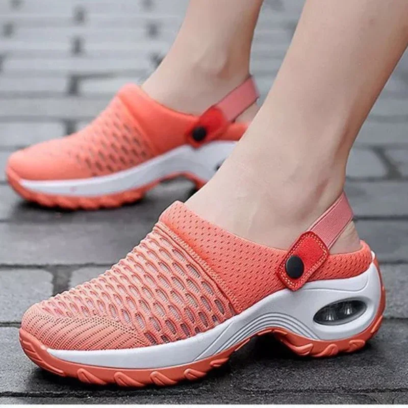 Women Shoes Mesh Orthopedic Clogs Arch Support Casual Summer Beach Sandals Breathable Outdoor Slippers for Women 2