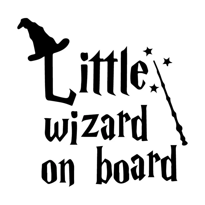 Kecil Wizard Di обои, ручка hangdepan Mobil Stiker, виниловые наклейки 17,8x17,5 см