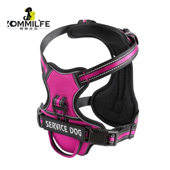 Reflective Nylon Dog Harness – Adjustable & Breathable Vest for Small to Large Dogs 1