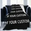 Custom DIY Your Image Super Soft Blanket Add Design Travel Throw Blanket Winter Aesthetic Flannel Bedspread Sofa Bed Cover 3