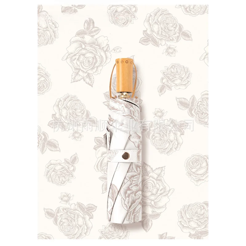 1pcs Double-layer Sun Umbrella Anti-UV Sunshade Umbrella Sunny and Rainy Umbrella Portable Folding Good-looking Female