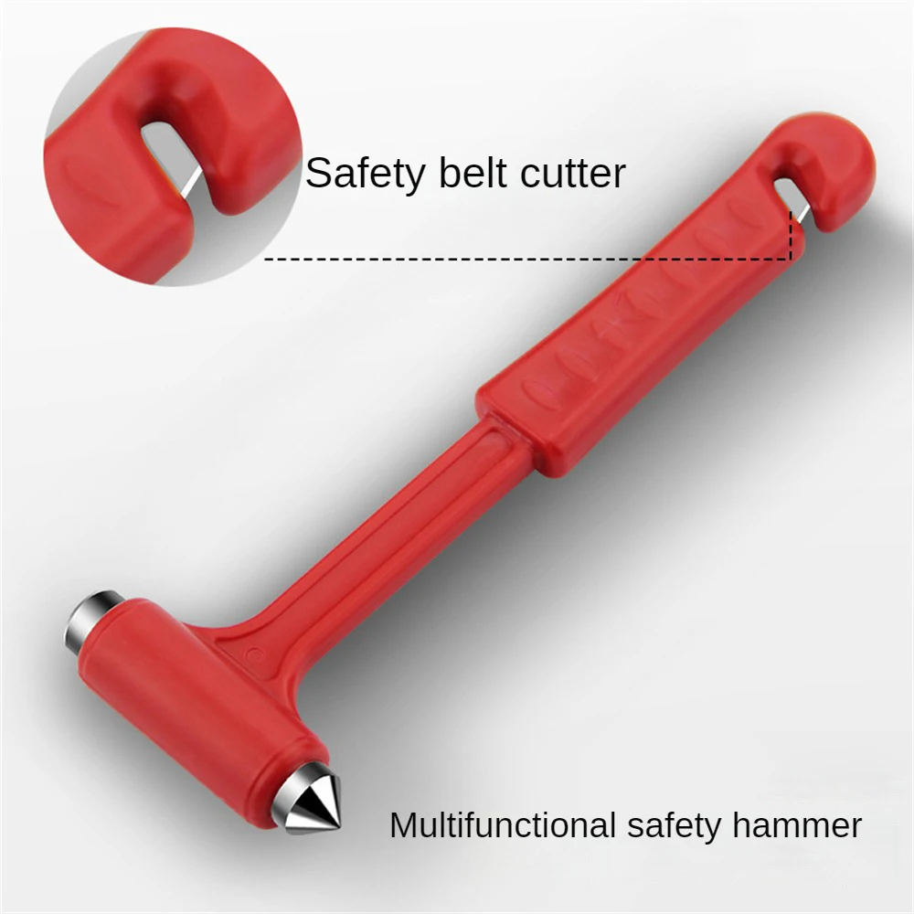 

2 In 1 Car Self-help Escape Hammer Multifunctional Universal Car Tool Emergency Escape Tool Car Red Hammer