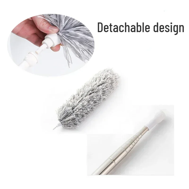 Retractable Duster retractable duster telescopic duster brush telescopic dust brush telescopic dust remover Stainless Steel 2.8m LongHandle Dusting Car Cleaning Brush Chicken Dust Tools Microfiber Feather Duster House