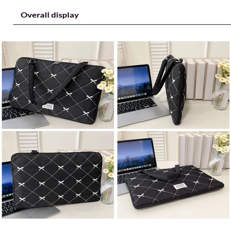 Chic Heart Design Protective Laptop and Tablet Sleeve with Storage Pouch