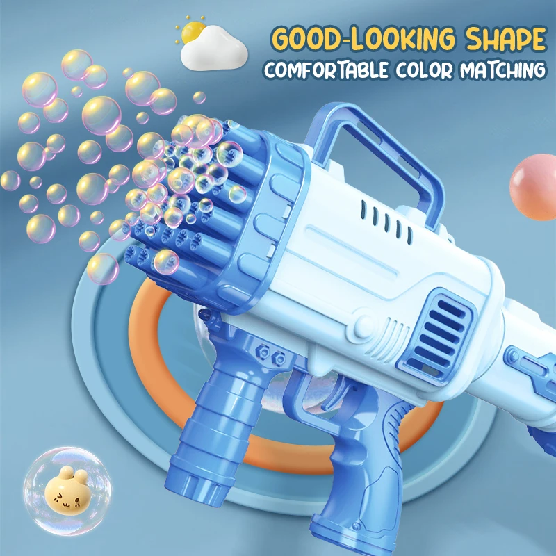 Mufern Bubble hine para brinquedos infantis ao ar livre, viagem espacial  Pistola de bolhas elétrica de 10 furos, design à prova de vazamento de 360  °, com lâmpada Bubble hine para crianças