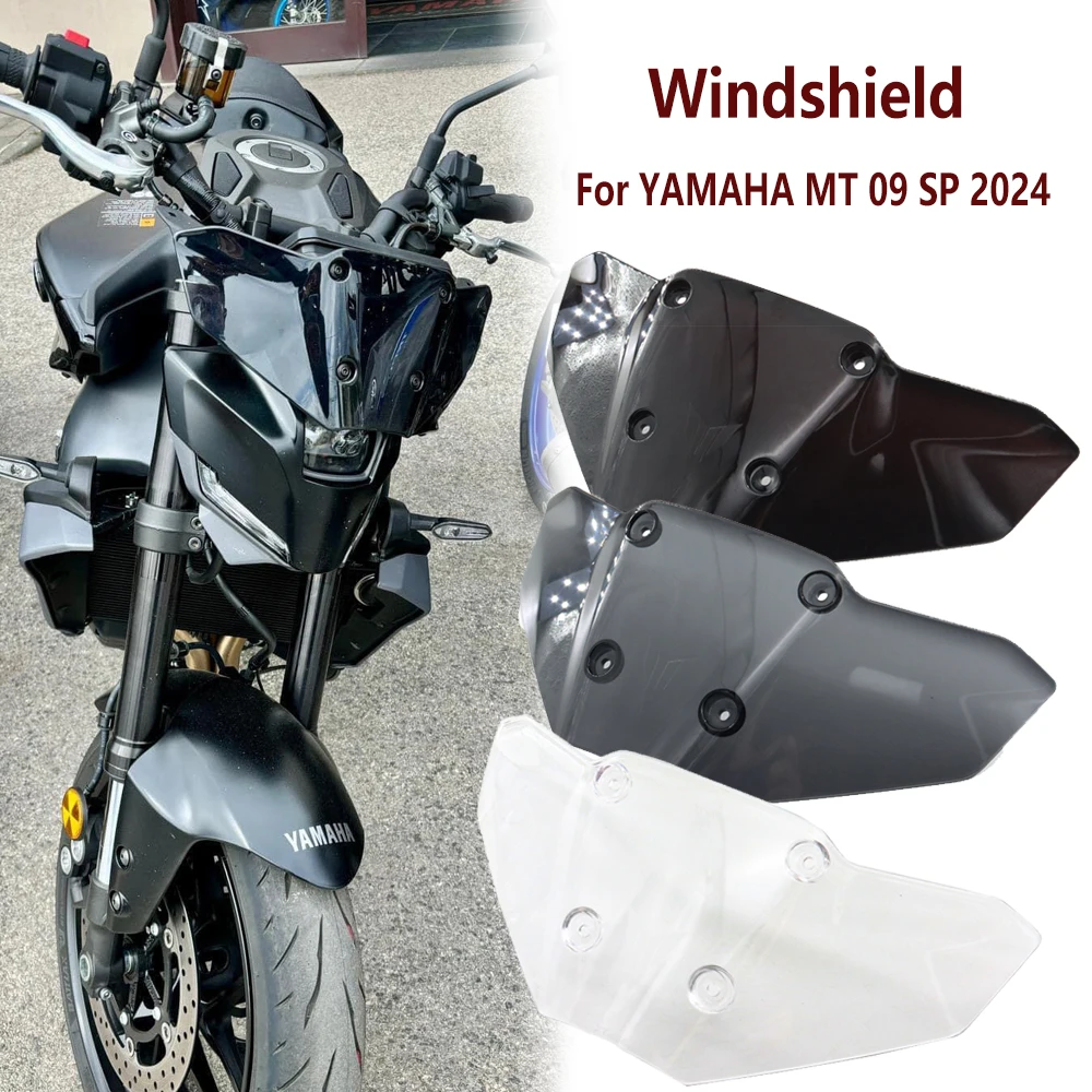 

MT-09 SP Motorcycle Accessories Windshield Front Windshield Wind Deflector Fairing Lower For YAMAHA MT 09 MT-09 SP 2024