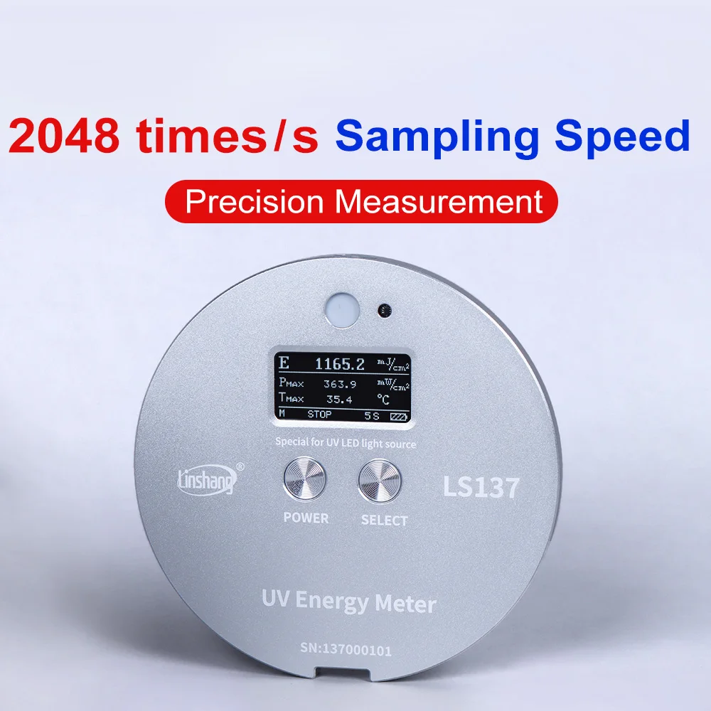 UV Illuminometer Uv Energy Meter Radiometer UVA LED Light Sources LS137 Measure Energy Power and Temperature Ultra-small Size High Precision