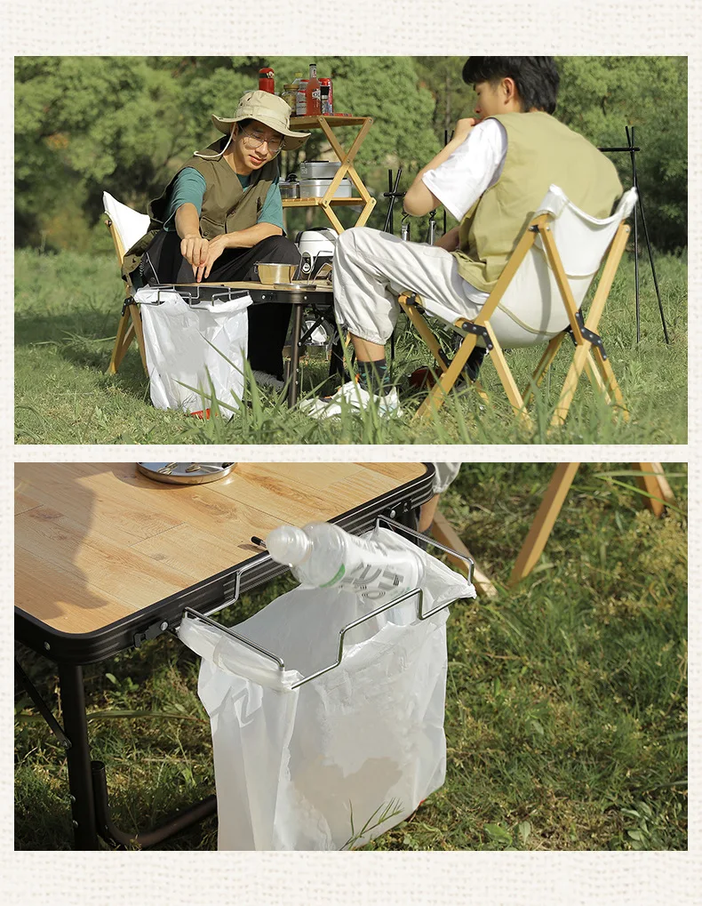 Description Picture 3 of itemFoldable Table Storage Net Storage Net Portable Shelf Bag Stuff Mesh for Picnic Outdoor Camping Barbecue Kitchen Folding Rack