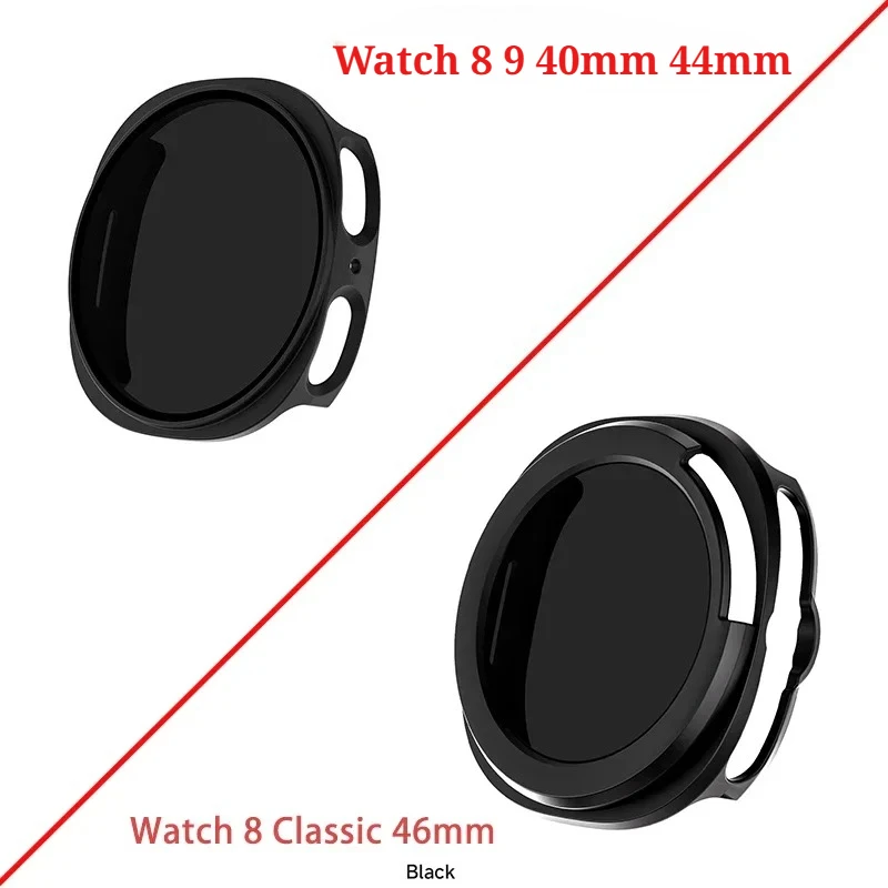 Enhanced Privacy Glass Screen Protector with Protective Case for Smartwatches - Tempered, Anti-Peeping, and Durable Design