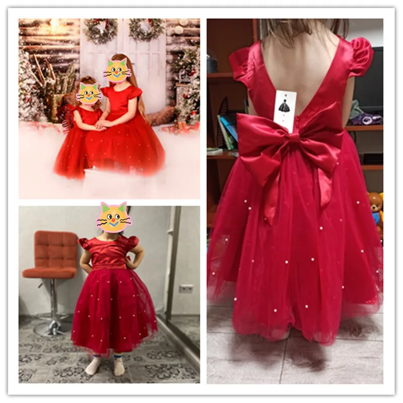 Kids Girls Birthday Party Wedding Christmas Princess Flower Tutu Dress Prom Ball Gown