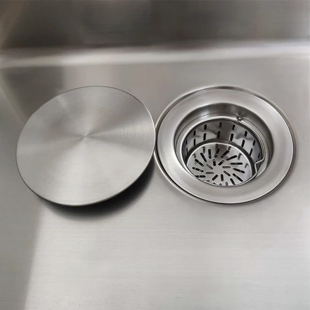 185MM Drain Cover For Sink Bowl SUS304 Stainless Steel Jumbo Waste Lid Sink Bowl Home Improvement Accessories - Image 3