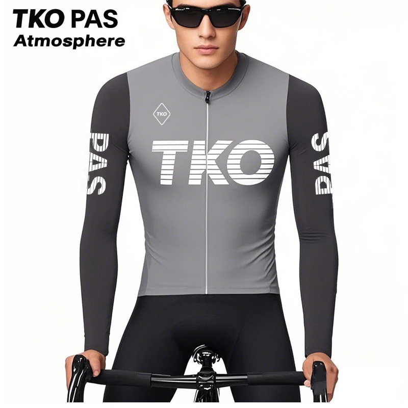 TKO PAS ATMOSPHERE Men's Spring Long-Sleeved Cycling Jersey Breathable Quick-Drying for Mountain Road cycling jersey cycling shirt cycling clothing