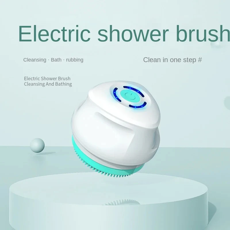 Silicone Body Scrubber Electric Shower Brush Back Massager Foot Exfoliator Replacement Heads