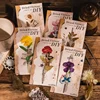 20Sheets Per Pack PET material stickers flowers handmade collage handbook material Notebooks Scrapbook cut 169*88mm 1