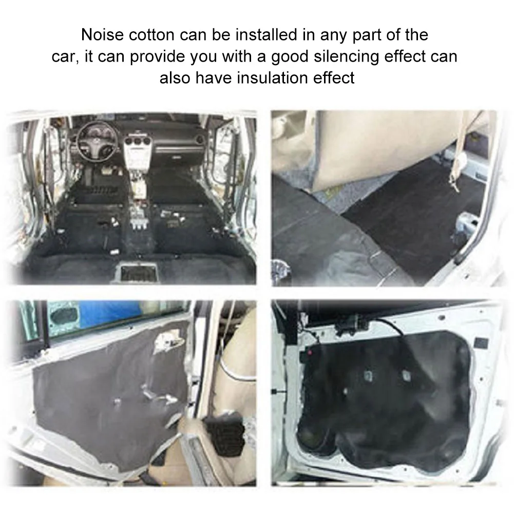 30x50cm Cotton Car insulator foam Shockproof Sound Hood Heat Proofing Waterproof Shield Van Insulation Noise Deadening sound proof mat sound insulation mat soundproofing cotton sound deadener mat heat insulation mat sound insulation cotton soundproofing foam sound absorbing foam
