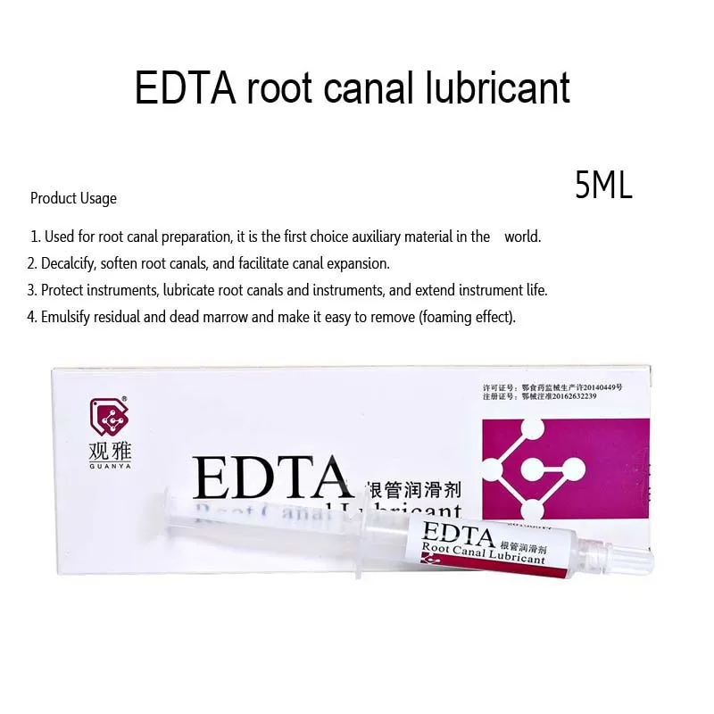 Lubrificante Per L'Ingrandimento Del Canale Radicolare In Gel Edta Dentale Risciacquo Del Materiale Orale Dentale 5Ml