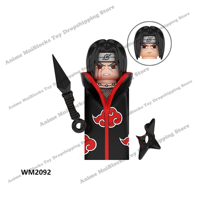 WM6105 WM6106 WM6107 WM6108 WM6109 Naruto blocks anime bricks Sasuke Kakashi mini action toy figures Assemble toys kids gifts Purple