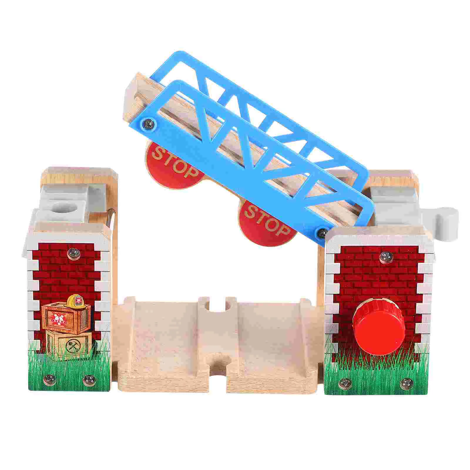 Train Track Scene Prop Track Accessories Railway Wooden Lifting for Portable Fittings Tracks Plastic