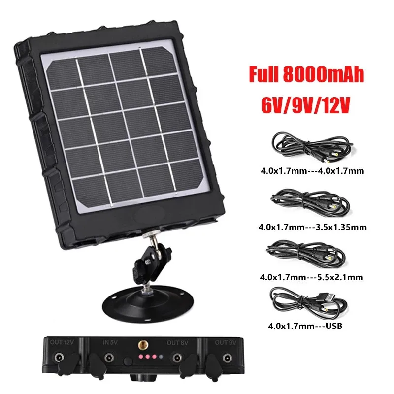 GPS 4G Hunting Camera Solar Panel Charger 3W BL480L-P Photo-traps Solar Panel 8000mAh Aluminum Battery Polymer for Hunter Camera