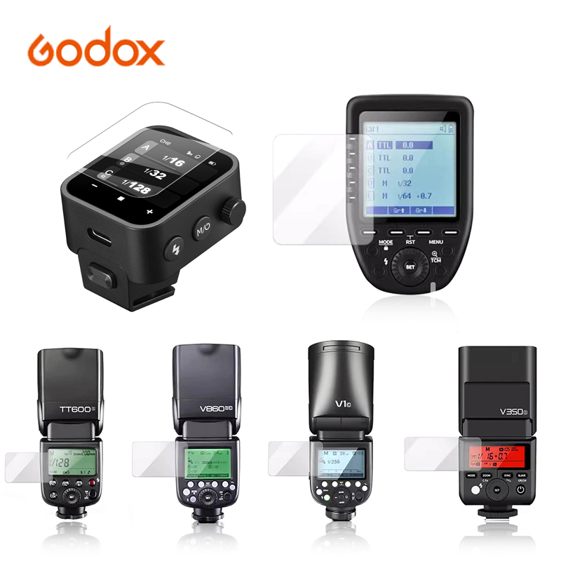 Godox Tempered Glass Film for x3 xpro Trigger V1 V850III V860III TT685II V860II V850II TT600 V350  TT350 Canera Flash Light