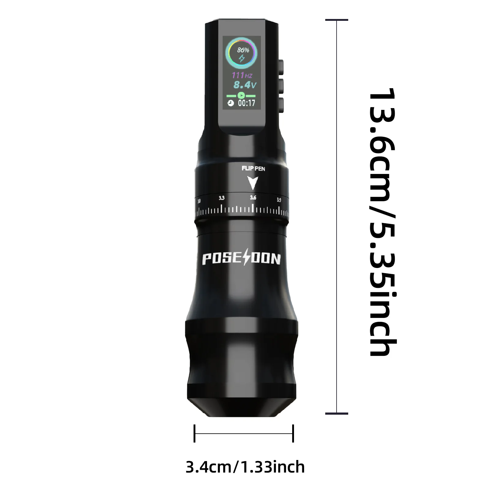 POSEIDON TU33 Wireless Tattoo Complete Kit Beginner to Advanced