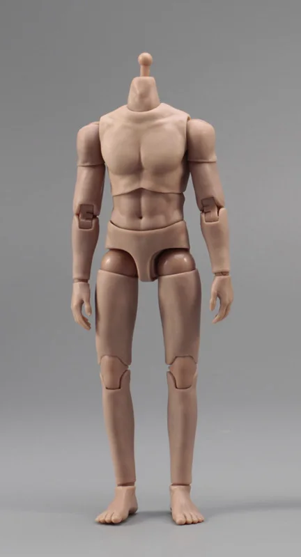 1/12 Scale Male Super Flexible Semi-encapsulated Joint Body Model for 6  Inches Action Figure Sketch Practice DIY