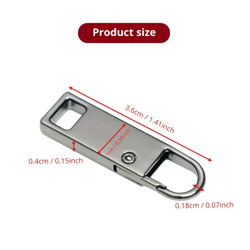 4pcs/8pcs Detachable Zipper Pull, Multi Color Replacement Zipper Accs For Jeans & Backpack, Sewing Tools BEST SELLERS