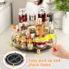 Makeup Brush Holder 360° Rotating Desktop Organizer Cosmetic Storage Box for Lipsticks Nail Polish Skin Cares Bathroom Vanity 5