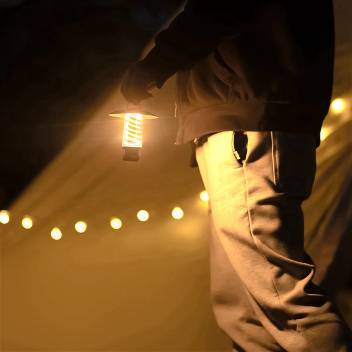 BAAU Camping Lamp Portable Dimmable Waterproof Tent Lantern Lamp Charging Emergency Light Outdoor Light Camping Supplies