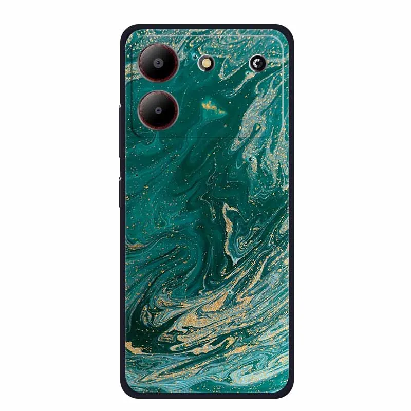 Marble TPU Soft Silicone Back Cover - Colorful Phone Case