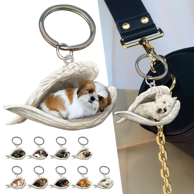 1 stücke Hängen Ornament Keychain Nette Lustige Schlafen Engel