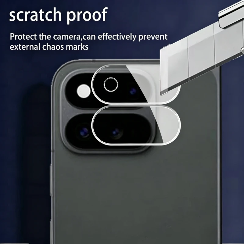 Enhanced Camera Cover - 3D Curved Anti-Scratch Protective Lens Film with Outer Glass Cap