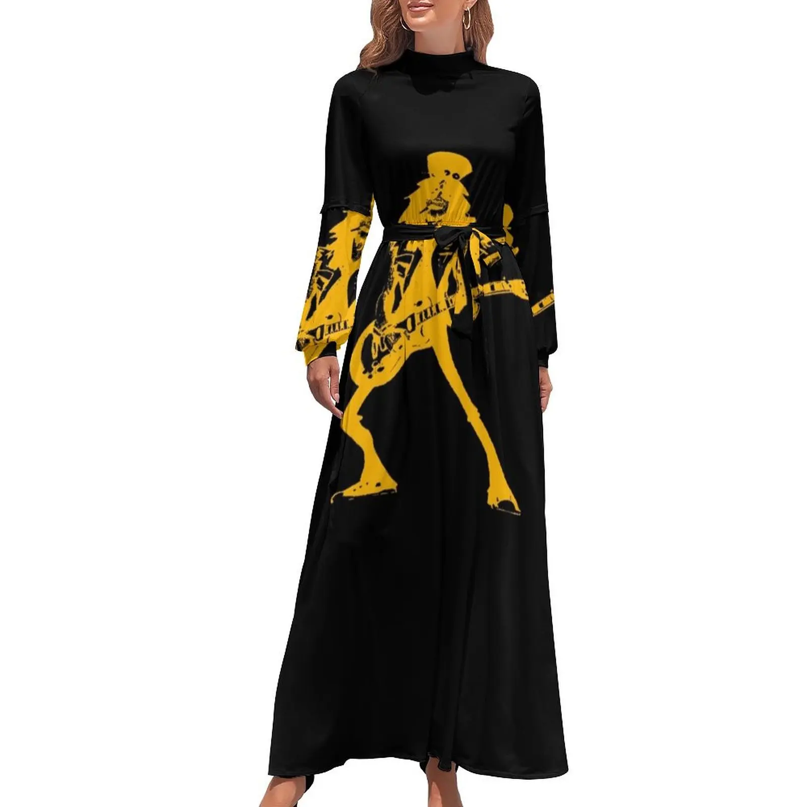 

Guns roses Long Dress women's evening dress 2024 loose women's dress