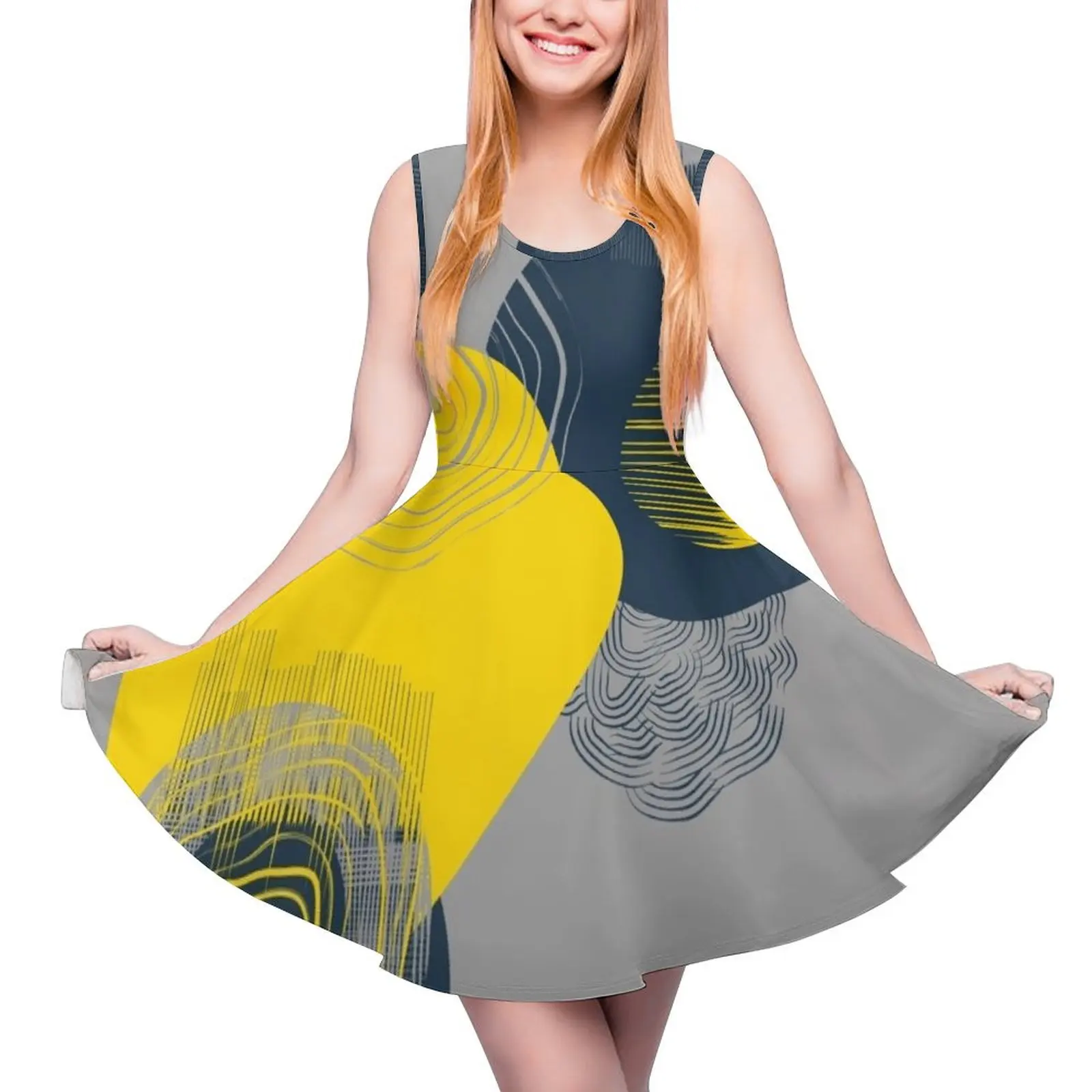 

Colour and pattern - Abstract 2 Round Neck Dress summer women's suit birthday dress summer dresses women 2024 womens dress