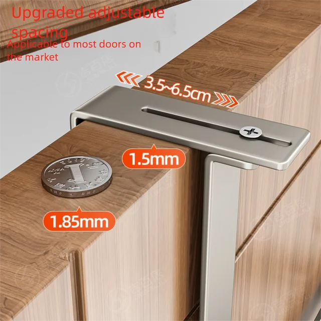 ตะขอแขวนเสื้อแบบไม่มีรูพรุนหรูหรา - ห้องน้ําสําหรับงานหนักและที่แขวนประตู, ไม่มีตะขอติดผนังเจาะสําหรับผ้าเช็ดตัว/เสื้อคลุม, การออกแบบประหยัดพื้นที่ 3