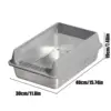 Litter Box for Cats Deepen Pet Litter Box Semi-Enclosed Deepened Cat Toilet with Scoop for Dormitory Apartment Living Room Car 6