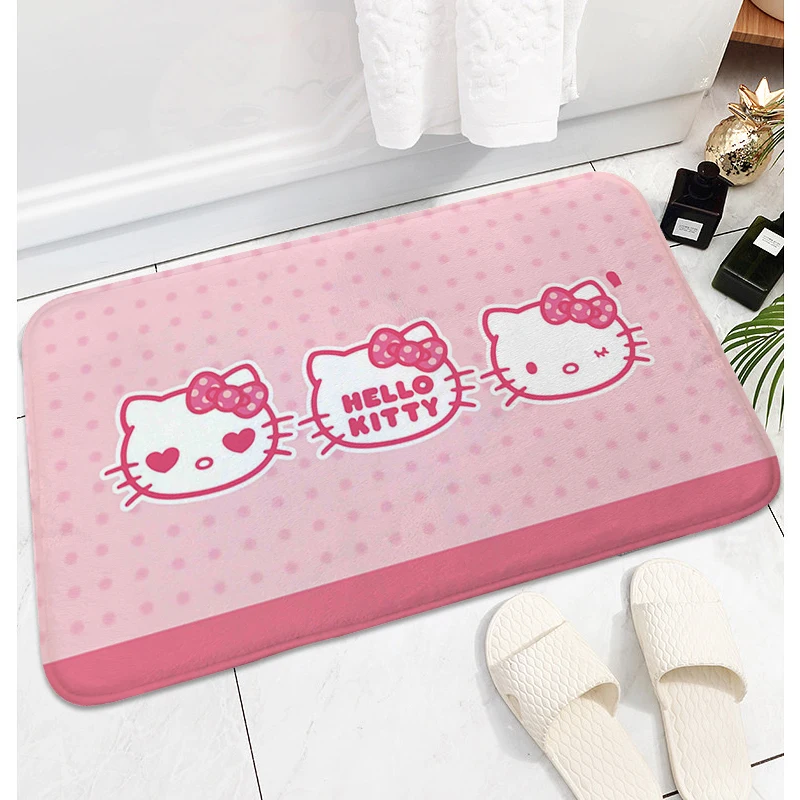 

Carpet for Children's Room Cute Kitty Sleeping Room Rugs Kawaii Home Decorations House Entrance Mat Flannel Kitchen Accessories