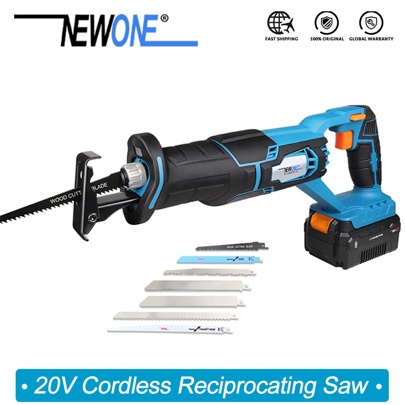 20V Cordless Lithium Battery Reciprocating Saw Wood/metal Cutting Saw Saber  Saw Portable Max. 4.0Ah Battery Woodwoking blades AliExpress Mobile