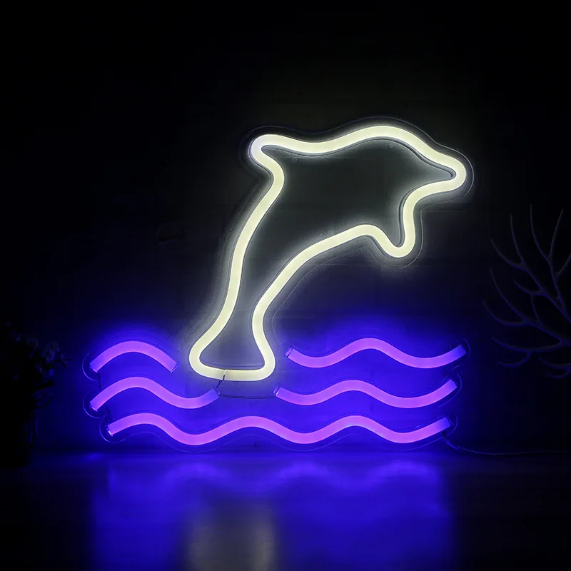 

LED neon room bed decorated small night lights ins.